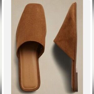 New Banana Republic Faux Suede Mule